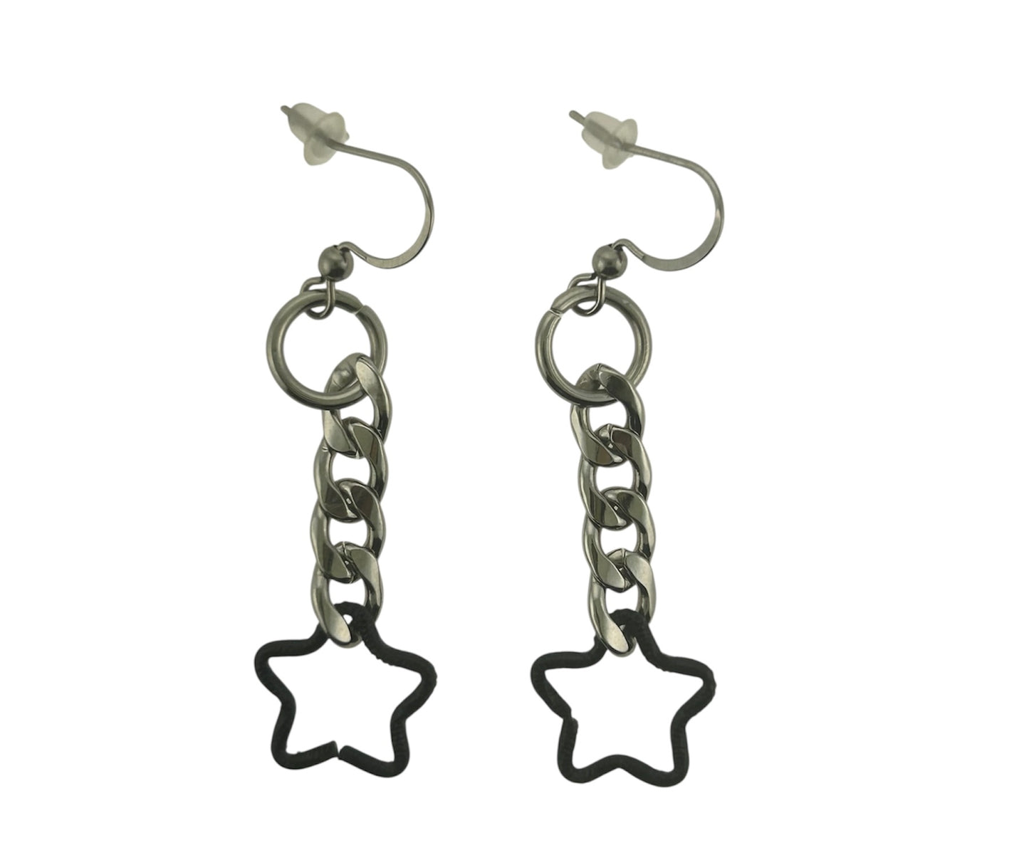 Star Chain Earrings