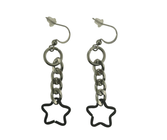 Star Chain Earrings